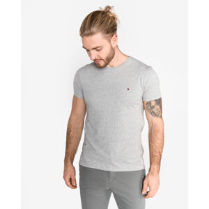 Tommy Hilfiger pánské šedé tričko - L (501)